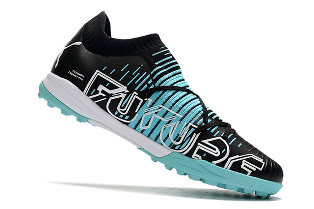 Chuteira Puma Future Z 1.1 Pro Cage Society - Preto/Azul