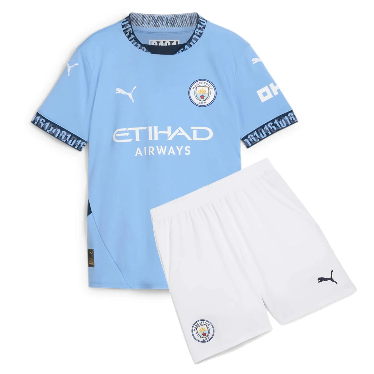 Conjunto Infantil Manchester City I 24/25 - Azul