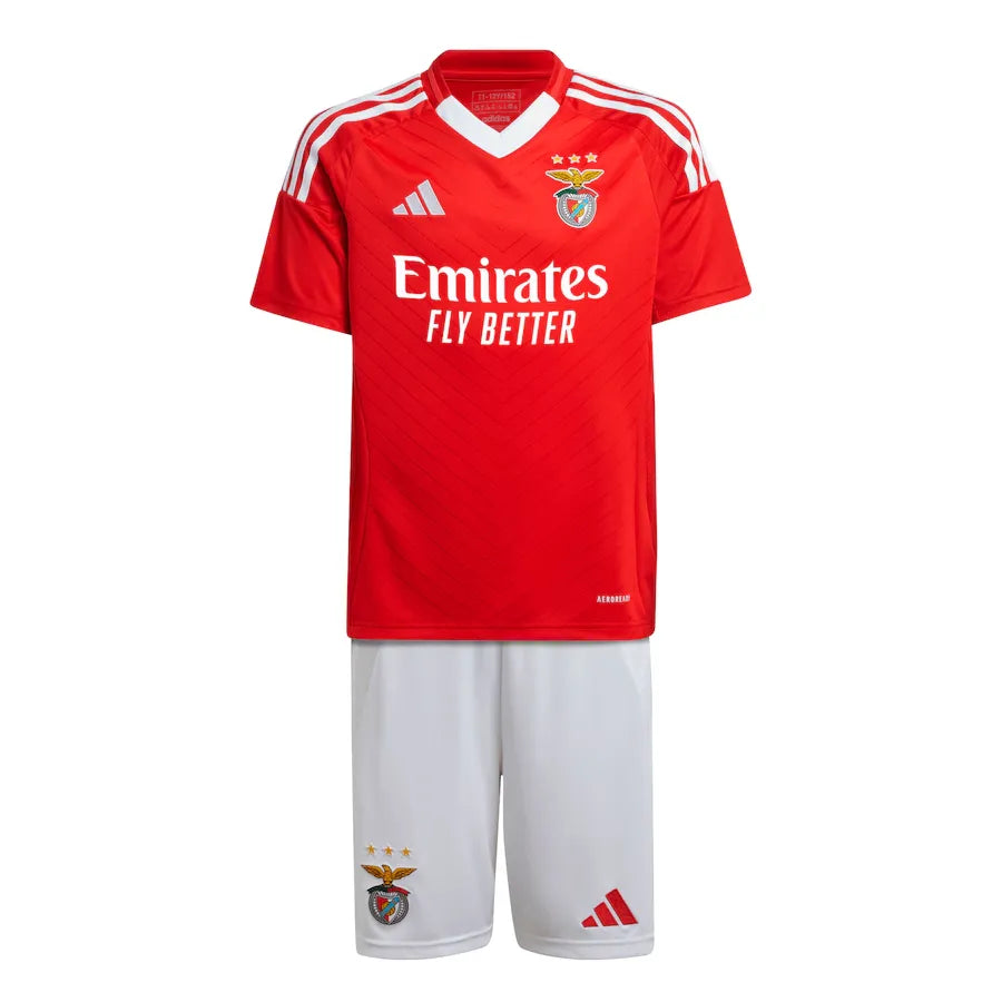 Conjunto Infantil Benfica I 24/25 - Vermelho e Branco