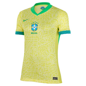 Camisa Brasil Feminina Home 2024 - Amarela