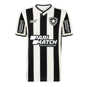 Camisa Botafogo Home 24/25 - Preta e Branca - C/ Patrocínio