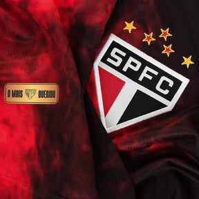 Camisa São Paulo Feminina Third 24/25 - Preta e Vermelha