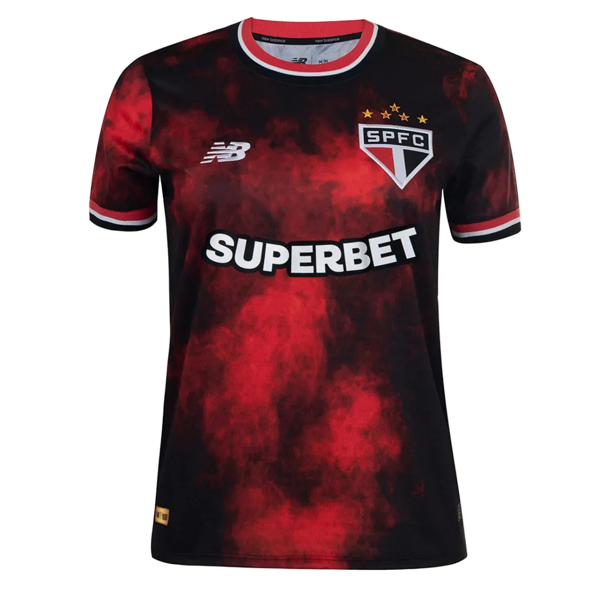 Camisa São Paulo Feminina Third 24/25 - Preta e Vermelha